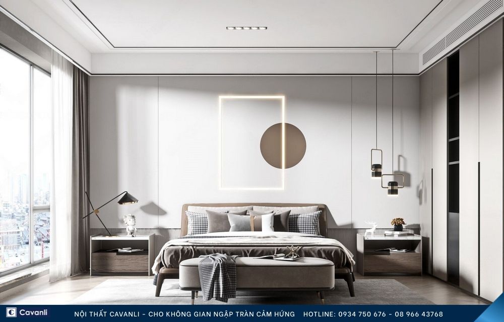 Thiết kế thi công nội thất phòng ngủ đẹp, liên hệ nội thất Cavanli