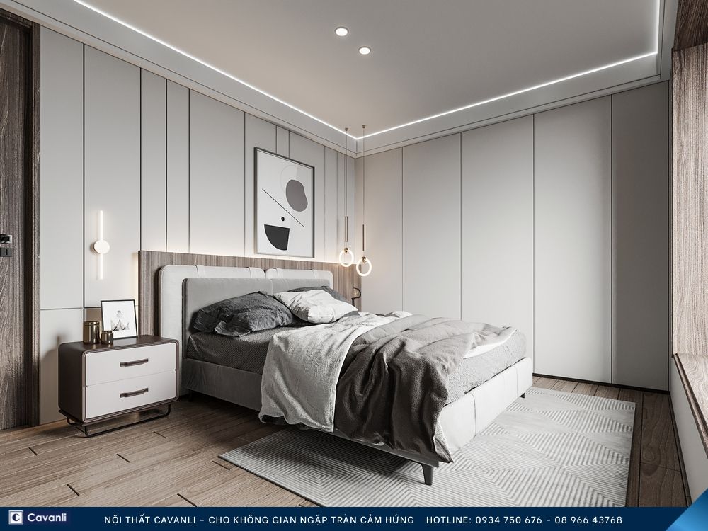 Thiết kế thi công nội thất phòng ngủ đẹp, liên hệ nội thất Cavanli
