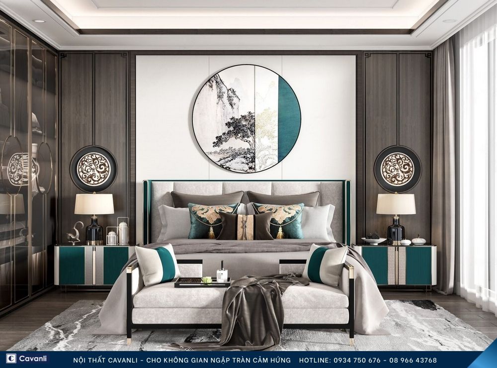 Thiết kế thi công nội thất phòng ngủ đẹp, liên hệ nội thất Cavanli
