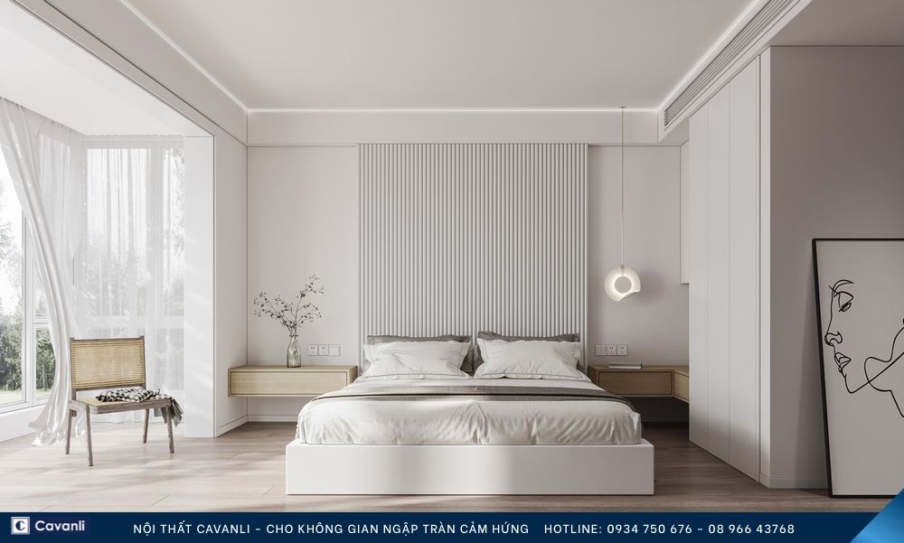 Thiết kế thi công nội thất phòng ngủ đẹp, liên hệ nội thất Cavanli