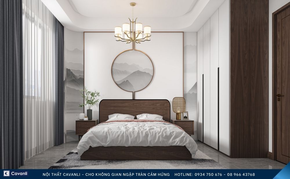 Thiết kế thi công nội thất phòng ngủ đẹp, liên hệ nội thất Cavanli