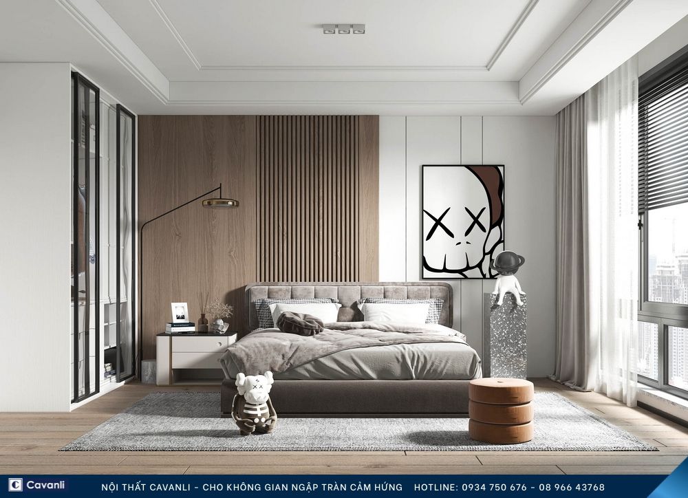Thiết kế thi công nội thất phòng ngủ đẹp, liên hệ nội thất Cavanli