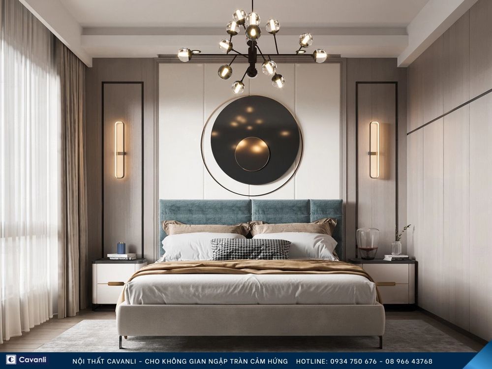 Thiết kế thi công nội thất phòng ngủ đẹp, liên hệ nội thất Cavanli