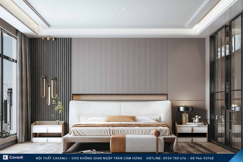 Thiết kế thi công nội thất phòng ngủ đẹp, liên hệ nội thất Cavanli