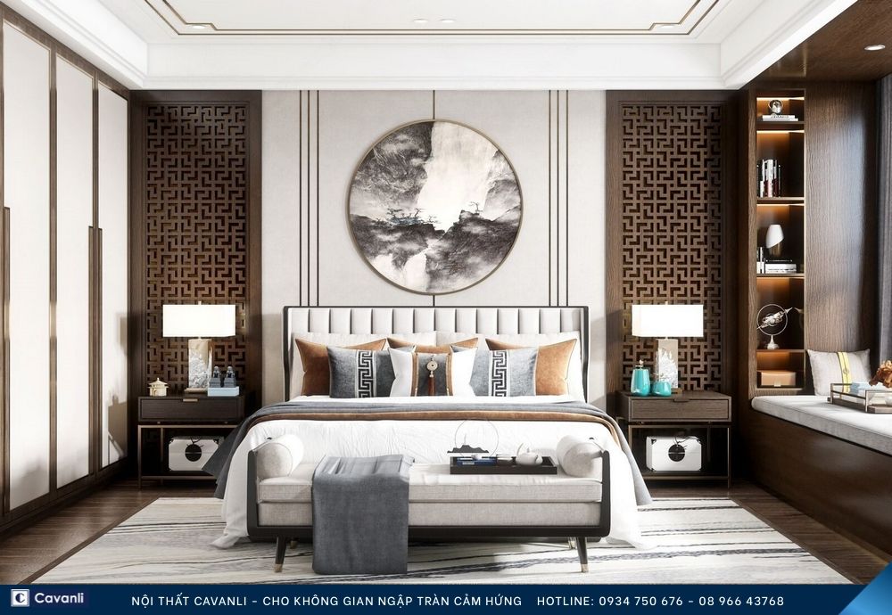 Thiết kế thi công nội thất phòng ngủ đẹp, liên hệ nội thất Cavanli